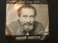 45 tours “Un jour à la fois” par André Breton étiquette chance