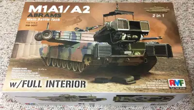 Rye Field Model 1/35 M1A1/A2 Abrams w/ Full Interior 2-in-1, View more