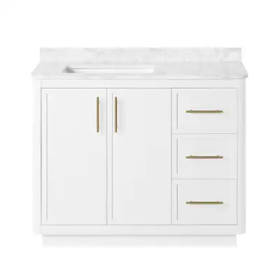 42” Bathroom Vanity with Cultured Marble Countertop – BRAND NEW, View more