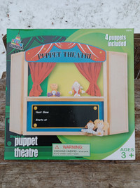 Puppet Theatre, 4 Puppets Included, Ages 3+