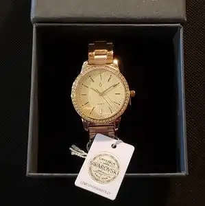 Athena Rose Gold & Men & Ladies Midnight Blue Watch Leather Band, View more