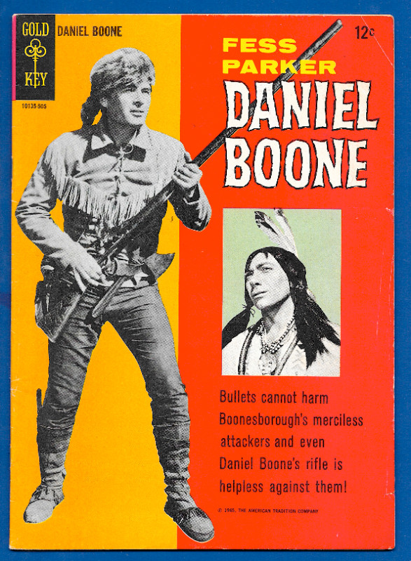 Daniel Boone #2 (1965) Gold Key--Scarce Issue--Photo Cover--NICE in Comics & Graphic Novels in Stratford