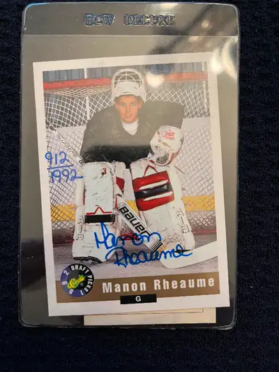Autographed Manon Rheaume Card, View more