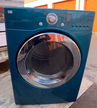LG stackable dryer work condition delivery available , View more
