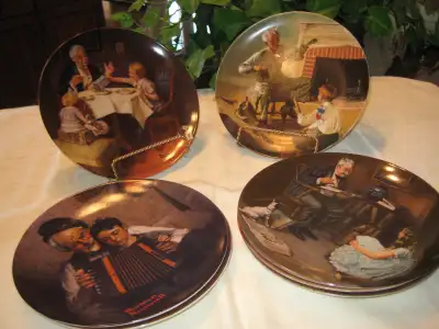 Showing 4 of the 7 Rockwell plates that I am selling All plates are numbered. No chips. Asking $5.00...