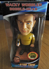 Captain Kirk Talking Bobblehead - new in box