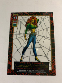 1994 Fleer Marvel Suspended Animation #2 Mary Jane Chase Card NM