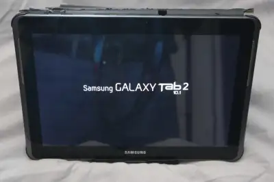 Samsung Galaxy Tab 2. Battery holds a good charge. Excellent for Browsing the Web. Comes with Case,...