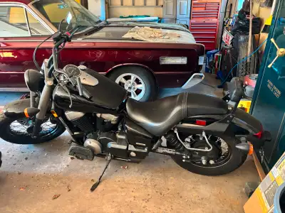 2010 Honda Shadow Black with Black Pipes Just serviced Tires in excellent shape