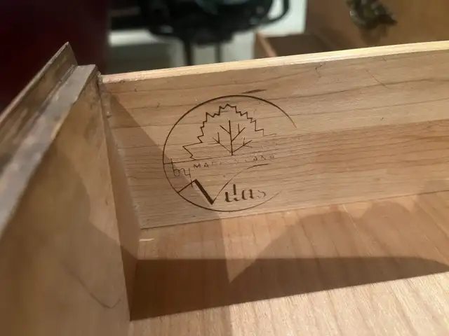 Solid Maple Hutch for desk manufactured by Vilas in Desks in City of Toronto - Image 5