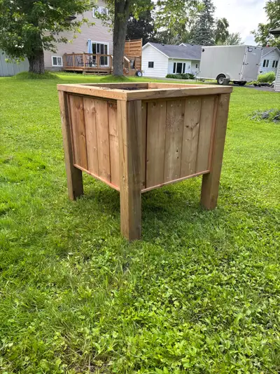 rustic planter box, View more