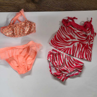 Baby girl swimsuits set of 2 6-12 months 