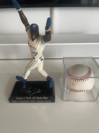 Joe Carter Limited Edition Figure and Auto’d Game Used Ball