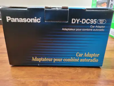 Brand new, opened, never used original Panasonic car adaptor for DVD Player Model # DY-DC95 Smoke-fr...