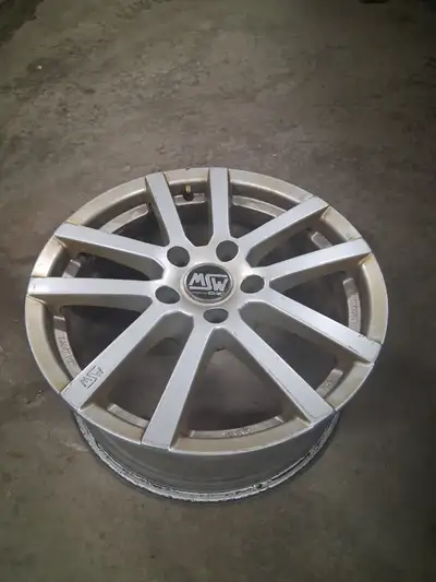Set of four MSW 17x7.5 H2 wheels. 5x112 bolt pattern, ET34 offset. Fits various VW, Audi, BMW, Merce...