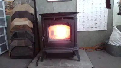 Harman pellet stoves. It's that time of year. We are freshening up our showroom for the coming summe...