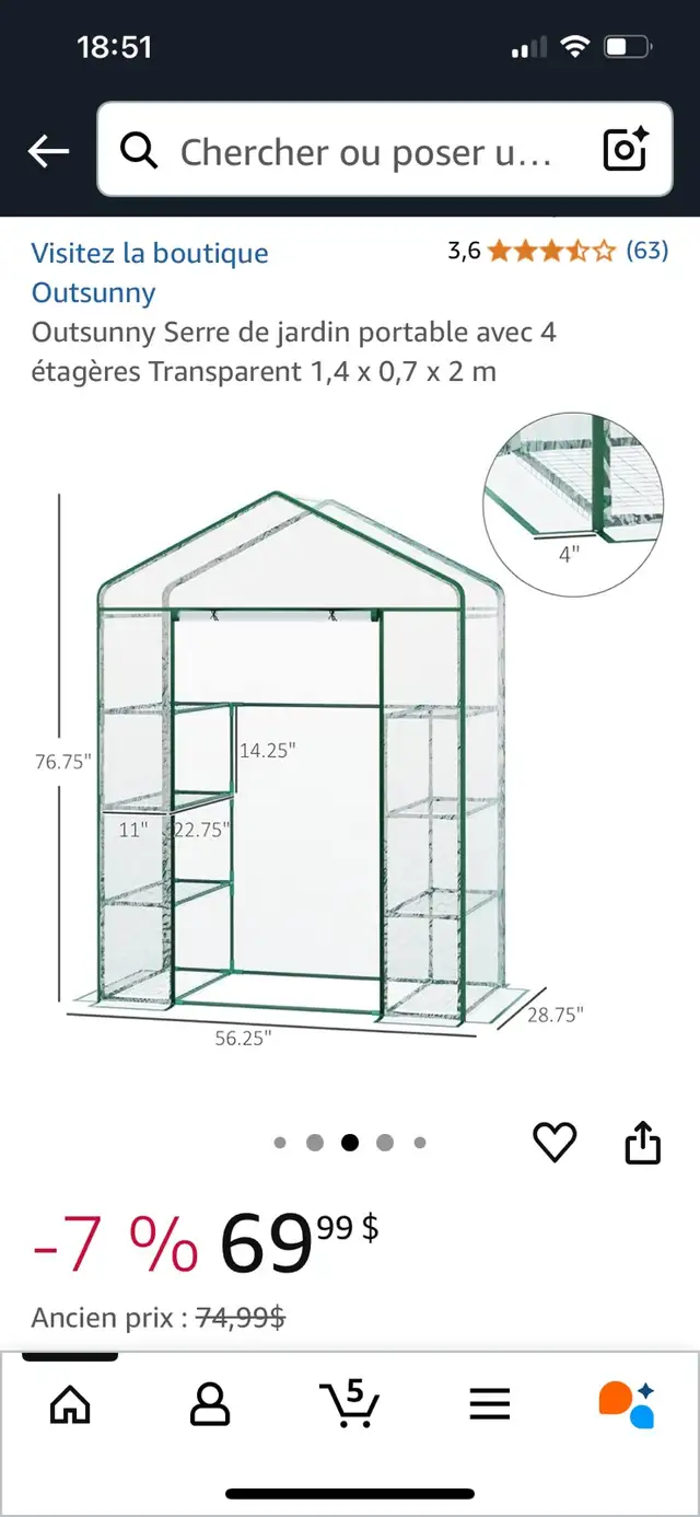grosse serre in Other in Granby - Image 2