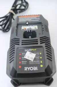 Ryobi P118 18V NiCd Lithium Ion Battery Charger IntelliPort. (#1