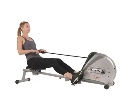 Rowing machine: (Sunny Health & Fitness SF-RW5606 Elastic Cord), View more