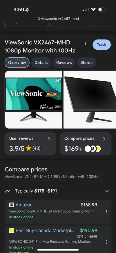 ViewSonic 24” Monitor, View more