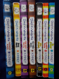Diary of a Wimpy Kid books#2, 4, 5, 7, 10, 11, 12