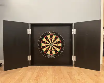 Swiftflyte - Nodor Dartboard with Heavy Duty Black Cabinet, View more