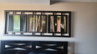 Wood framed Bamboo pictures 