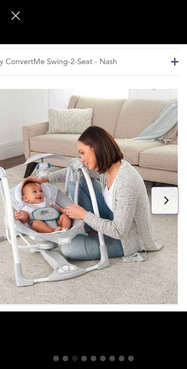 2 in 1 Portable Baby swing convertible chair $170 retail in Playpens, Swings & Saucers in City of Toronto - Image 3