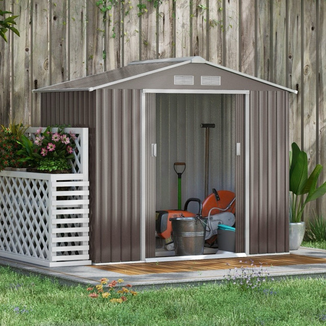 7' x 4' x 6' Garden Storage Shed Outdoor Patio Metal Tool  in Outdoor Tools & Storage in Markham / York Region