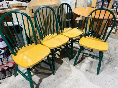 Solid wood Dining Table with 4 chairs, View more