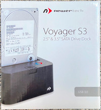 ✅ NewerTech Voyager S3 USB3 Hard Drive | SSD Dock/Enclosure NIB