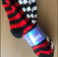 BRAND NEW - 3 Pairs of Women's Fluffy Striped Socks (size 36-41)