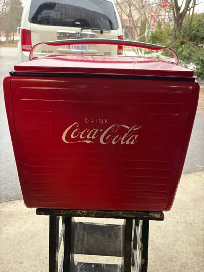 Coca-Cola Cooler made by St. Thomas metal signs LTD Ontario, View more