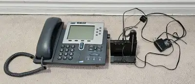 Cisco Phone with Wireless Headset, View more