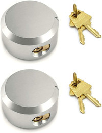 Puck Locks 2 7/8 inch diameter, suitable for a trailer lock