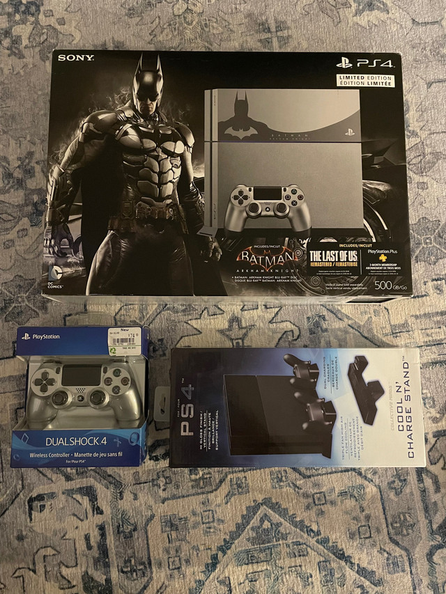 PS4 Arkham Knight Limited Edition Console plus Extras in Sony Playstation 4 in Calgary