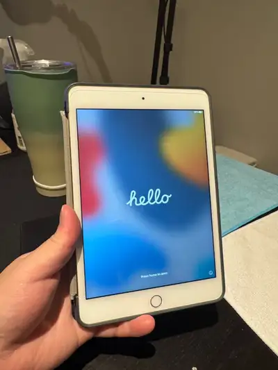 [mini 4] Apple iPad Mini 4!  64GB, Gold, Screen Protector + Case, View more