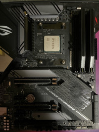 ROG STRIX X570 Motherboard + AMD Ryzen 7 5800x CPU Combo