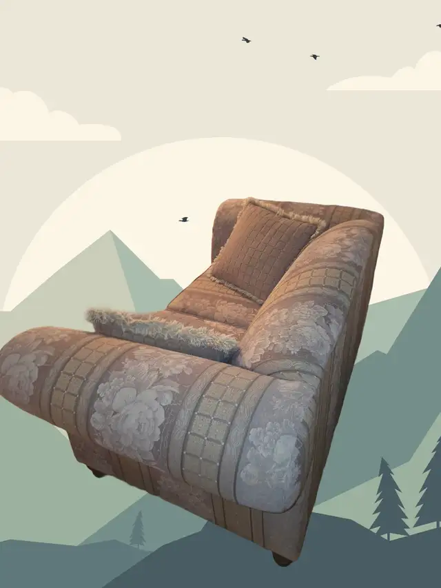 Causeuse 2 places beige/taupe / Beige/taupe 2-Seater Loveseat in Couches & Futons in City of Montréal - Image 3