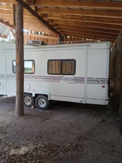 Senior owned. Great shape. One slide. New battery. Cleaned. Roof resealed. Shedded. Set up with goos...