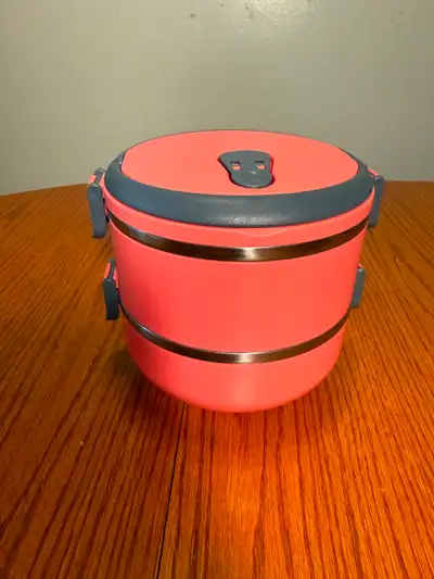 Steel lunch box 2 compartments, View more