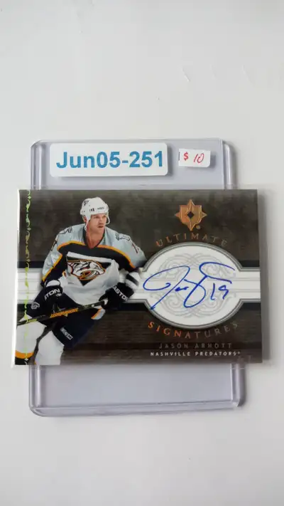 2006-07 Ultimate Collection Ultimate Signatures Jason Arnott  JA, View more