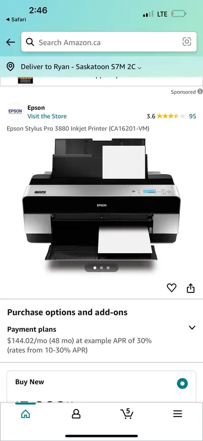 With the Epson Stylus Pro 3880, uncompromising quality is within reach. Engineered for the discrimin...