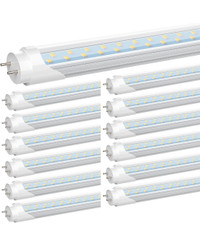 JESLED 4FT T8 LED Type B Light Bulb,24W 5000K 3000LM,ETL Listed,