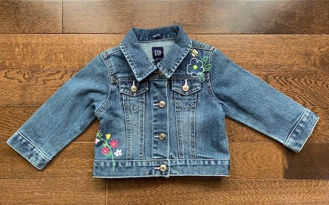 Baby GAP Toddler Embroidered Denim Jacket Size 18-24 Months in Clothing - 18-24 Months in London