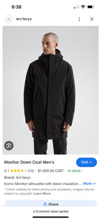 Arc’Teryx Veilance Monitor Down IS (XL)