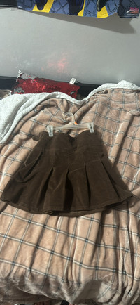 Brown Empire Corduroy skirt