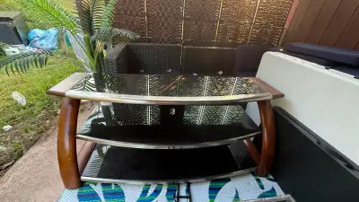 55-inch TV stand, good condition.Selling for $40.Pick up only., View more