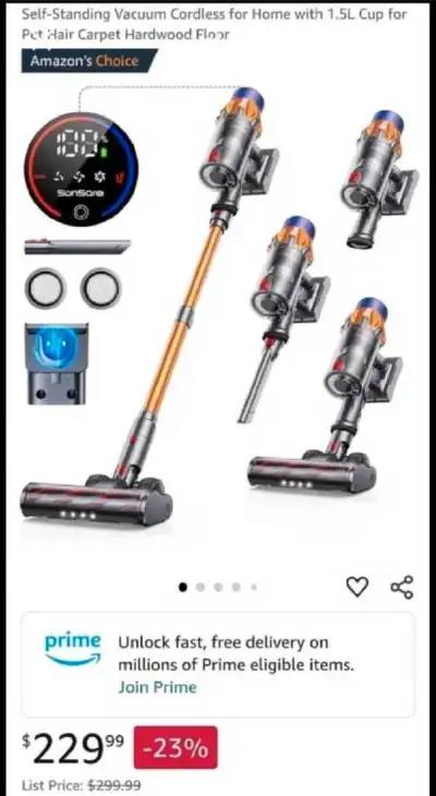 Sunsare Cordless Vaccuum Cleaner, View more