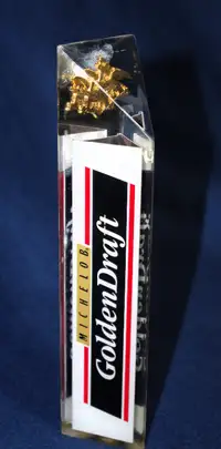 Michelob Beer Acrylic Golden Draft Three Sided  Tap Handle